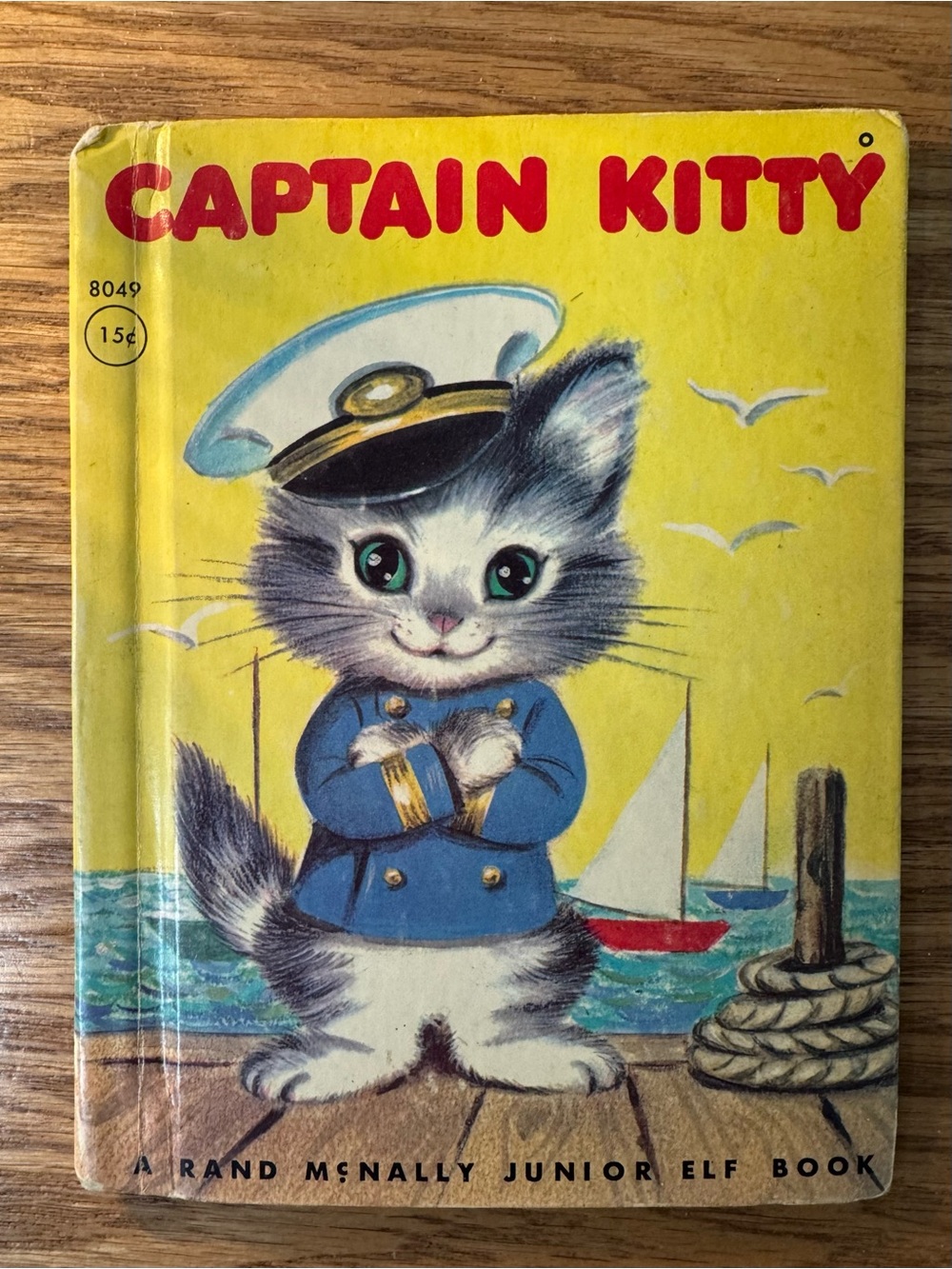 Vintage 1950’s Captain Kitty Nautical Jr. Elf Book Rand McNally